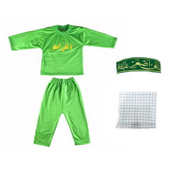 ست بلوز و شلوار نوزادی مدل سقایی کد 110 رنگ سبز