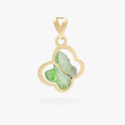 پلاک گردنبند طلا ۱۸ عیار زنانه گوزن کد 84bx7