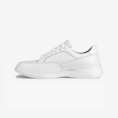 کفش اسنیکر چرم طبیعی مردانه مونو کد J5530-095 رنگ سفید