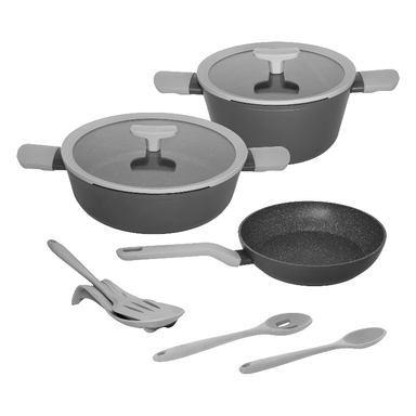 سرویس قابلمه و تابه گرانیت 9 پارچه لیدوما سری برگهوف مدل لئو