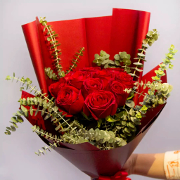 دسته گل رز طبیعی کد 23843