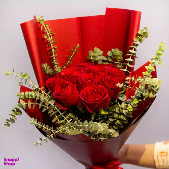 دسته گل رز طبیعی کد 23843