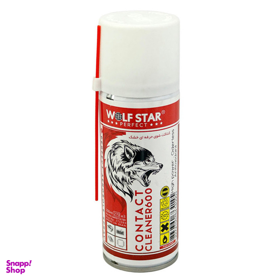 اسپری کنتاکت شوی حرفه ای خشک ولف استار مدل Cleaner 600 حجم 200 میلی لیتر