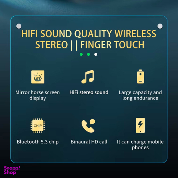 هدفون بلوتوثی مدل EARPHONE WIRELESS STEREO TWS V5.3
