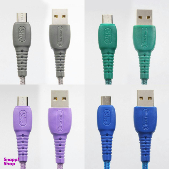 کابل تبدیل USB به MICROUSB شی کاریزما مدل سهیل طول 1.2 متر