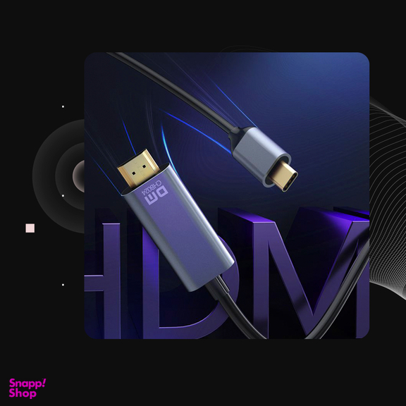 کابل تبدیل Type-C به HDMI دی ام مدل CHB024