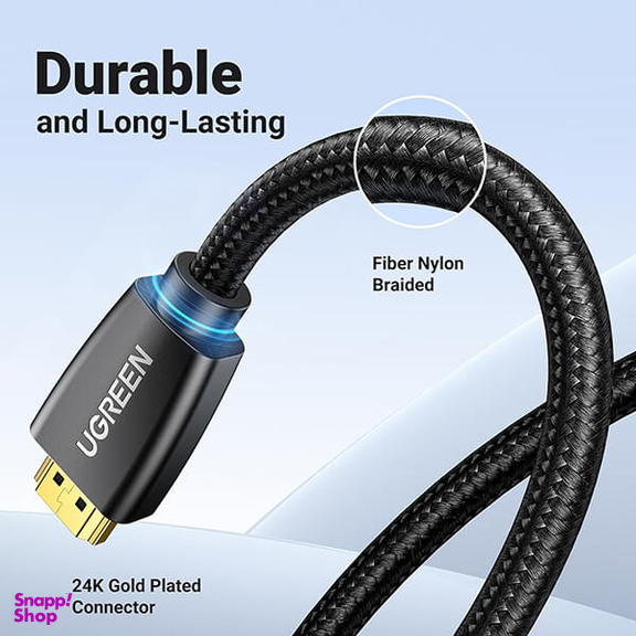 کابل تبدیل HDMI 2.0 یوگرین مدل HD118 کد 40409 طول 1.5 متر