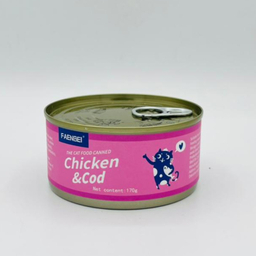 کنسرو گربه فنبی مدل نچرال طعم مرغ و ماهی کاد وزن 170 گرم