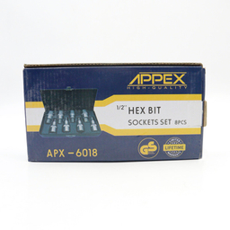 آلن بکس بیت خور اپکس مدل YP-APX-6018-1/2INCH مجموعه 8 عددی