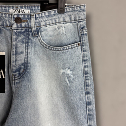 شلوار جین مردانه طرح Zara کد 1944 رنگ آبی یخی