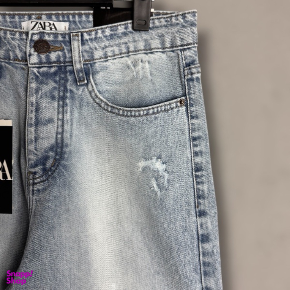 شلوار جین مردانه طرح Zara کد 1944 رنگ آبی یخی