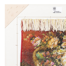 تابلو فرش دستباف سی پرشیا مدل گل در سبد حصیری کد 903656