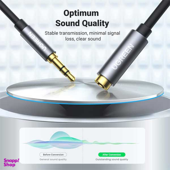 کابل افزایش طول استریو 3.5mm یوگرین مدل 10538-AV118 طول 5 متر