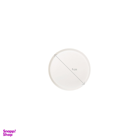 بشقاب زی مدل فرم اس کوچک سایز 9 سفید درجه عالی بسته شش عددی