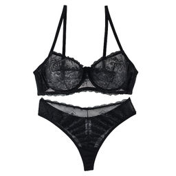 ست شورت و سوتین زنانه برتا کد 2420AB رنگ مشکی