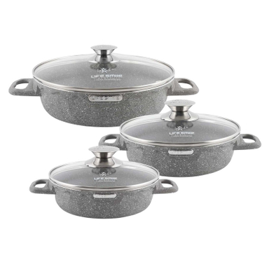 سرویس تابه 6 پارچه لایف اسمایل مدل LIFEP7STSHR-6-2