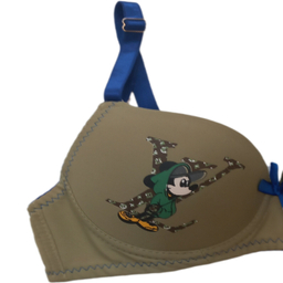 سوتین دخترانه کد Td04 رنگ سبز زیتونی