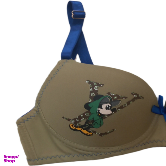 سوتین دخترانه کد Td04 رنگ سبز زیتونی