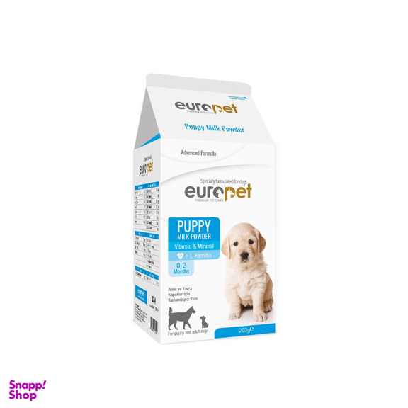 شیر خشک توله سگ یوروپت مدل Vitamin & Mineral وزن 200 گرم