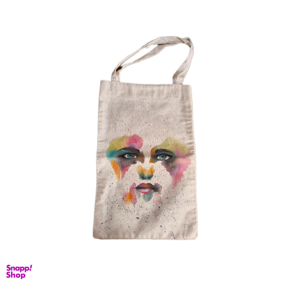 ساک خرید مدل چهره آبرنگی