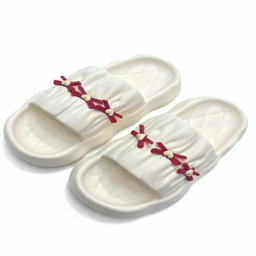 دمپایی زنانه طرح هیوا رنگ سفید