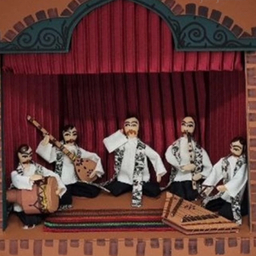 کاسه دیوارکوب حجیم سازی شده طرح آوازه خوان سنتی کد TP-1023-0209-00