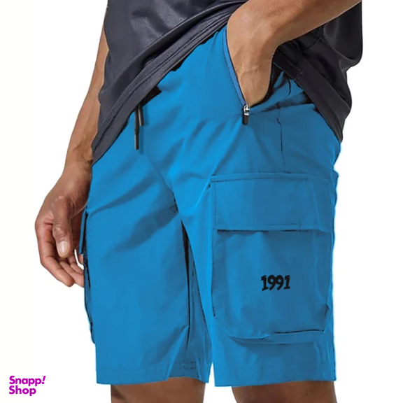 شلوارک ورزشی مردانه مدل GD-17587871 رنگ آبی