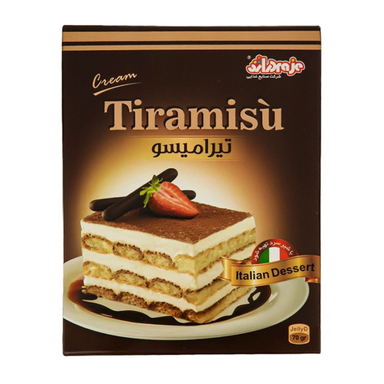 پودر تیرامیسو توت فرنگی شیری دراژه وزن 70 گرم