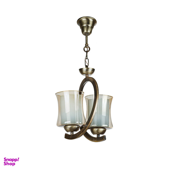 چراغ آویز دو شعله چشمه نور کد B2655/2