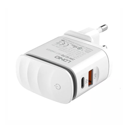 شارژر دیواری 25 وات الدینیو مدل A2423C همراه با کابل USB-C