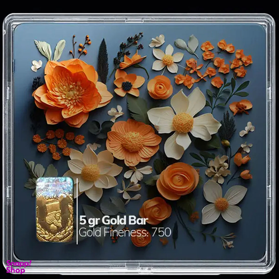 شمش طلا 18 عیار مدوپد مدل SG10384