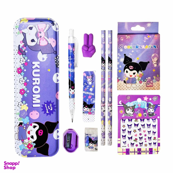 بسته لوازم تحریر مدل کرومی کد 53 مجموعه 10 عددی