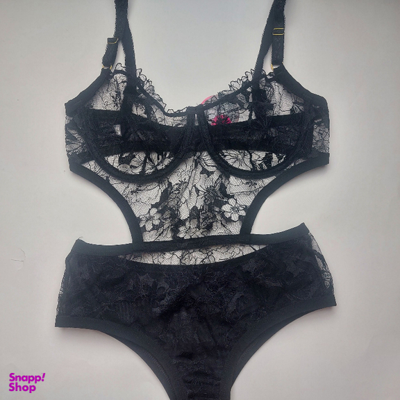 بادی زنانه نوشه پوش کد 90001 رنگ مشکی