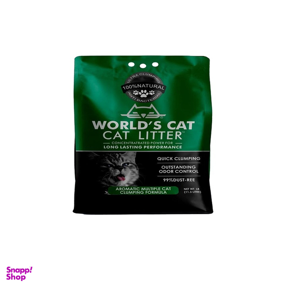 خاک بستر گربه ورد کت مدل کربن دار وزن 10 کیلوگرم