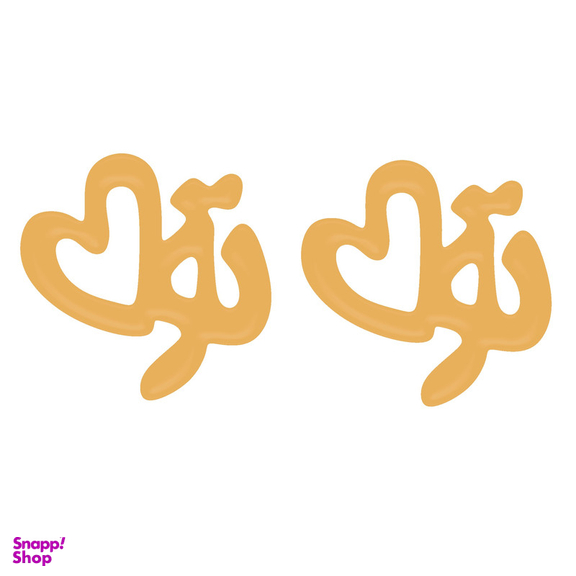 گوشواره طلا 18 عیار دخترانه وی وی گلد گالری مدل تو vg6006