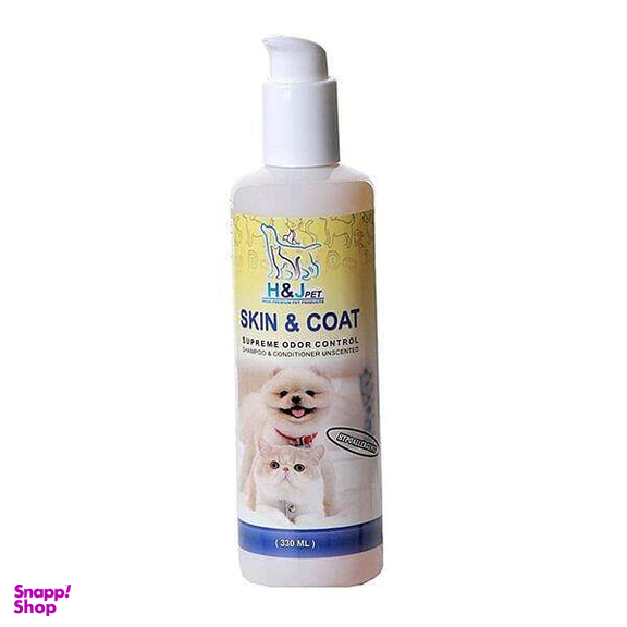 شامپو ضد حساسیت سگ و گربه اچ اند جی پت مدل SKIN & COAT حجم 330 میلی لیتر