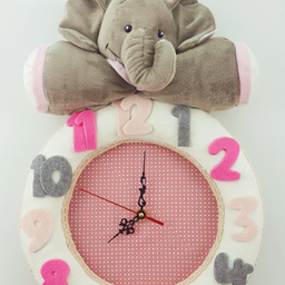 ساعت دیواری کودک نی نی سیس مدل فیل کد W/F