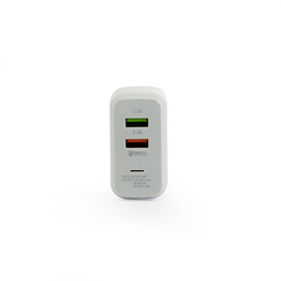 شارژر دیواری 40 وات جی بی کیو مدل F-2USB به همراه کابل Lightning