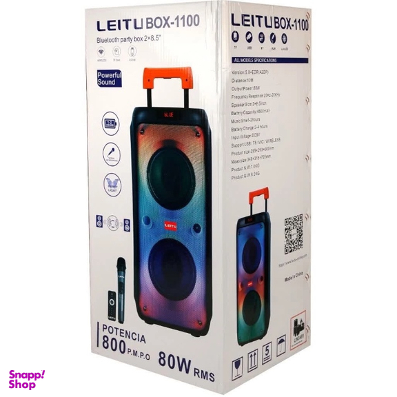 اسپیکر بلوتوثی قابل حمل لیتو مدل BOX-1100
