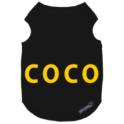 لباس سگ و گربه 27 طرح Coco کد MH1335 رنگ مشکی