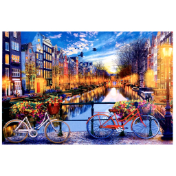 پازل 2000 تکه ایران پازل طرح دوچرخه و طبیعت