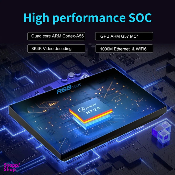 اندروید باکس آر 69 پلاس مدل H728 حافظه 64 گیگابایت