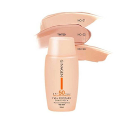 کرم ضد آفتاب رنگی ژیناژن SPF 50 مدل 03 ‌مناسب پوست‌های چرب حجم 50 میلی‌لیتر
