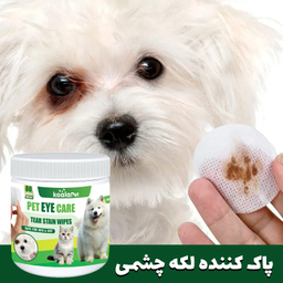 دستمال مرطوب سگ و گربه مخصوص گوش و اطراف چشم کوالاپت مدل Wipes03 بسته ۲ عددی