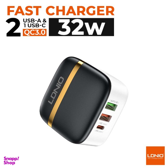 شارژر دیواری گوشی موبایل الدینیو مدل A3513Q به همراه کابل USB-C
