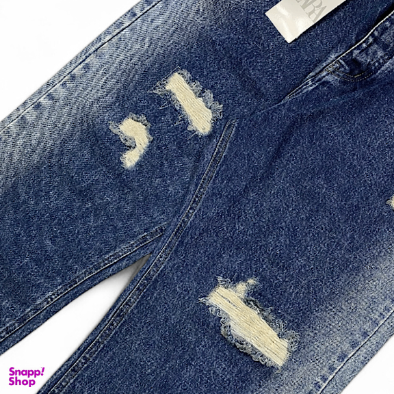 شلوار بگ مردانه طرح ZARA کد 3382 رنگ آبی