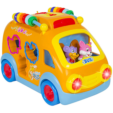 ماشین اتوبوس شادی هولی تویز مدل 988 Activity Shape Sorting Bus