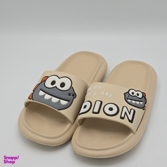 دمپایی زنانه زیتون مدل داینو کد 6799 رنگ کرم