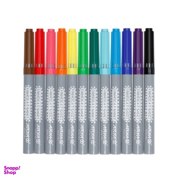 ماژیک رنگ آمیزی 12 رنگ آریا کد 458