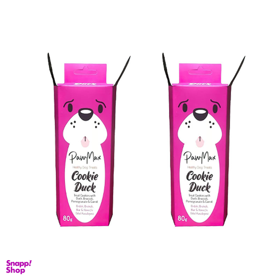 بیسکویت تشویقی سگ پاومکس مدل Duck وزن 80 گرم مجموعه 2 عددی